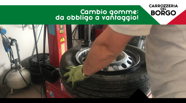 Cambio gomme con la Carrozzeria del Borgo